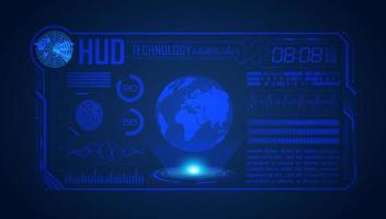 Modern HUD Technology Screen Background vector