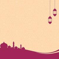 background design with illustration of mosque vector