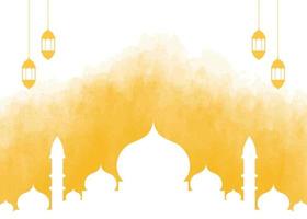 background design with Islamic theme. with illustrations of mosques. for the celebration of Islamic holidays vector