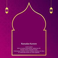 design template with Islamic theme vector