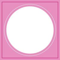 Pink and white circle background color with stripe line shape. Suitable for social media post and web internet ads. Template layout. Frame, boarder for text, picture, advertisement. Empty space. vector