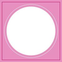 Pink and white circle background color with stripe line shape. Suitable for social media post and web internet ads. Template layout. Frame, boarder for text, picture, advertisement. Empty space. vector