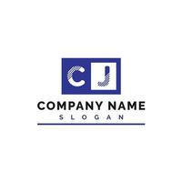 CJ Letter Logo Design vector