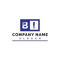 BI Letter Logo Design vector