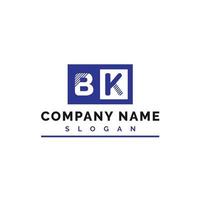 BK Letter Logo Design vector