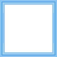 Blue and white square background color with stripe line shape. Suitable for social media post and web internet ads. Template layout. Frame, boarder for text, picture, advertisement. Empty space. vector