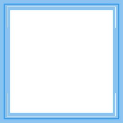 Blue and white square background color with stripe line shape. Suitable for social media post and web internet ads. Template layout. Frame, boarder for text, picture, advertisement. Empty space.