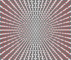 Gray stylish halftone zoom background with red dots and white lines. vector