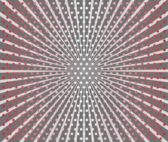 Gray stylish halftone zoom background with red dots and white lines. vector