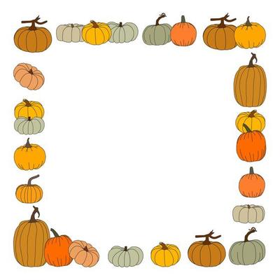 Pumpkin Border Vector Art Icons and Graphics for Free Download