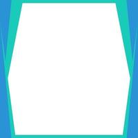 Blue, green triangles color with stripe line shape. Suitable for social media post and web internet ads. Template layout. Frame, boarder for text, picture, advertisement. Empty space. Curtains. vector