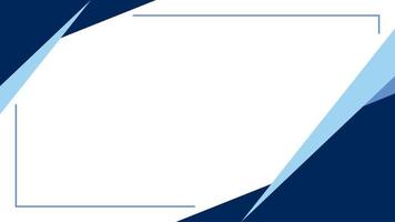 Modern blue horizontal banner design template. Business background with space for the text or picture. vector