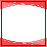Pink, red and white wavy background color with stripe line shape. Suitable for social media post and web internet ads. Template layout. Frame, boarder for text, picture, advertisement. Empty space. vector