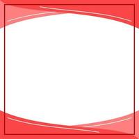 Pink, red and white wavy background color with stripe line shape. Suitable for social media post and web internet ads. Template layout. Frame, boarder for text, picture, advertisement. Empty space. vector