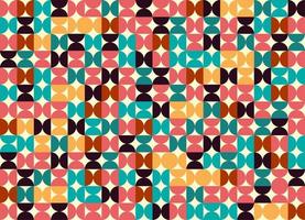 patrón geométrico sin costuras. ilustración de vector de patrón de color moderno. formas semicirculares. fondo abstracto.
