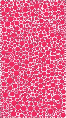 Pink doted vertical background pattern. Different sizes dots.