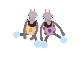 Cute couple bees toy vector illustration design.