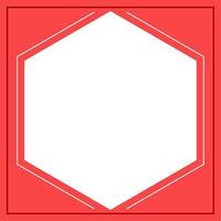 Red and white rhombus background color with stripe line shape. Suitable for social media post and web internet ads. Template layout. Frame, boarder for text, picture, advertisement. Empty space. vector