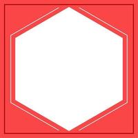 Red and white rhombus background color with stripe line shape. Suitable for social media post and web internet ads. Template layout. Frame, boarder for text, picture, advertisement. Empty space. vector