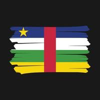 Central African Flag Brush vector