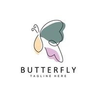 Butterfly Logo, Animal Design With Beautiful Wings, Decorative Animals, Product Brands vector