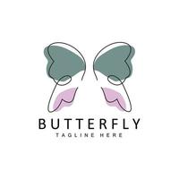 Butterfly Logo, Animal Design With Beautiful Wings, Decorative Animals, Product Brands vector