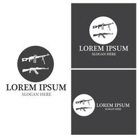 Gun icon and symbol vector template