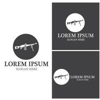 Gun icon and symbol vector template