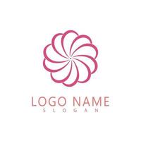 belleza plumeria icono flores diseño ilustración símbolo vector