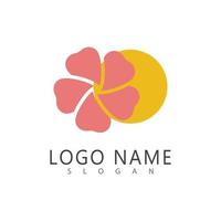 Beauty plumeria icon flowers design illustration symbol vector