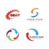 Gear Logo Template vector symbol illustration design