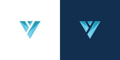 Letter v logo design template. Creative modern trendy v typography vector