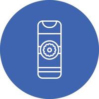 Air Freshener Line Circle Background Icon vector