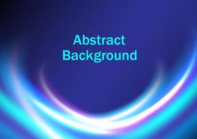 abstract background Multi-colored glowing curves arranged beautifully overlaid on a blue gradient background. vector