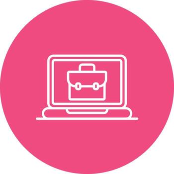 icono de fondo de círculo de línea de algoritmo vector
