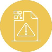 Missing Pattern Line Circle Background Icon vector