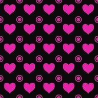 seamless pattern with hearts background with circles photo
