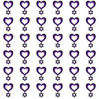 seamless pattern with hearts background with circles photo