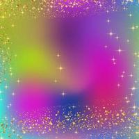 Gold sparkle with gradient rainbow color background photo