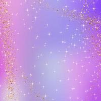 Gold sparkle with gradient unicorn color background photo