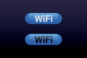 WiFi button Vector Element for illustration