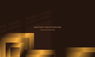 Abstract background Geometric liquid gradient of black color and maroon orange gradient with golden light on the back, for posters, banners, etc., EPS 10 vector design copy space area