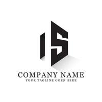 NS negative space logo designs, creative logo inspiration vector