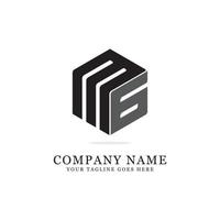 MG initial logo designs, MG creative logo inspiration vector