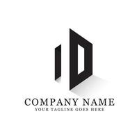 ND negative space logo designs, creative logo inspiration vector