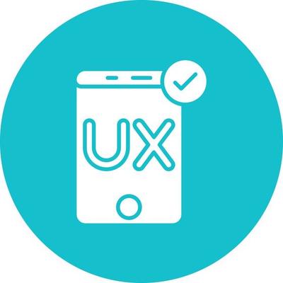 User Experience Glyph Circle Background Icon