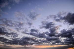 Sky over the sunset photo