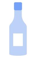 empty bottle layout vector