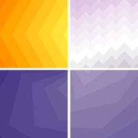 Abstract geometric gradient set of four backgrounds. vector