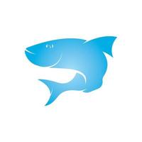Fish logo icon template creative vector